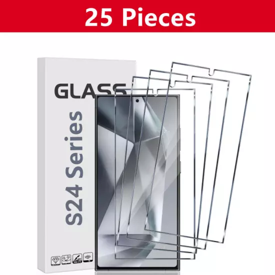 Wholesale Bulk LOT Tempered Glass Screen Protector for Galaxy S24 Ultra/S24 Plus