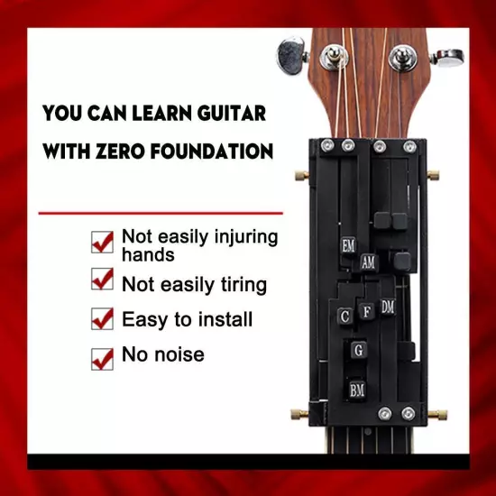 Guitar Aid Chords Trainer Guitar Learning System for Beginners Adults Fam Prof