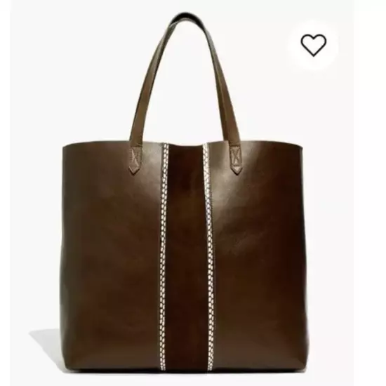 NEW Madewell Transport Tote: Suede Inset Edition