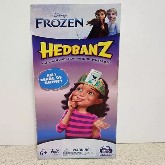 Hedbanz Disney Frozen Picture Guessing Card Game Quick Question Game What Am I?