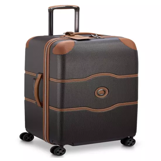 Delsey Chatelet Air 2.0 26" Check-In Spinner Trunk Suitcase Luggage, Chocolate