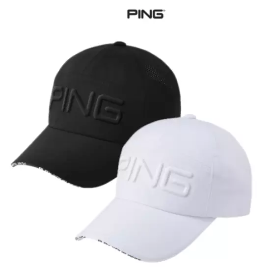 PING 2022 Golf Heptagon Tetrahedral Perforation Cap for Men Adjustable Hat Visor