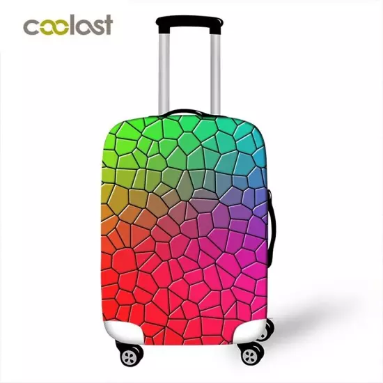 Colorful Luggage Suitcase Protector Cover Elastic Anti- Dust Scratch Case Bag