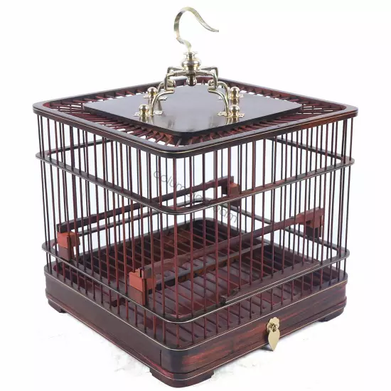 Bird Cage Bird Aviary Small Birds Canary Parakeet Finches Wooden Indoor &Outdoor