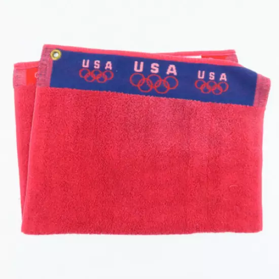 VTG US Olympic GoldfTowel Red Blue Fieldcrest Made in USA