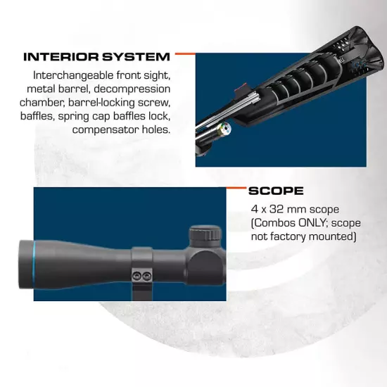 STOEGER XM1 .22 Air Gun Combo with 4x32 Scope (30409)