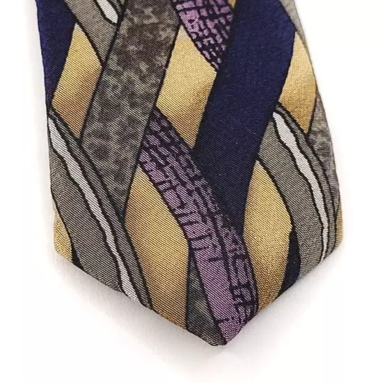 BRANDY Cocktail Collection Business Casual Silk Necktie Colorful Weave Pattern