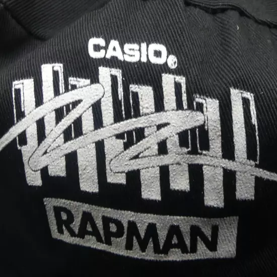 Casio Rapman Snapback Painter Hat Cap One Size Fits All 100% Cotton Black White