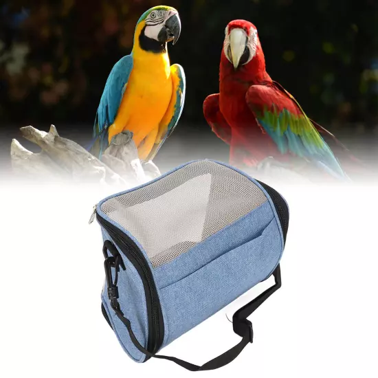 Bird Carrier Bag Transparent Portable Lightweight Breathable Parrot Travel Cage