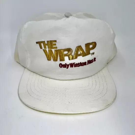 Vintage Winston Gold The Wrap Snapback White Trucker Hat