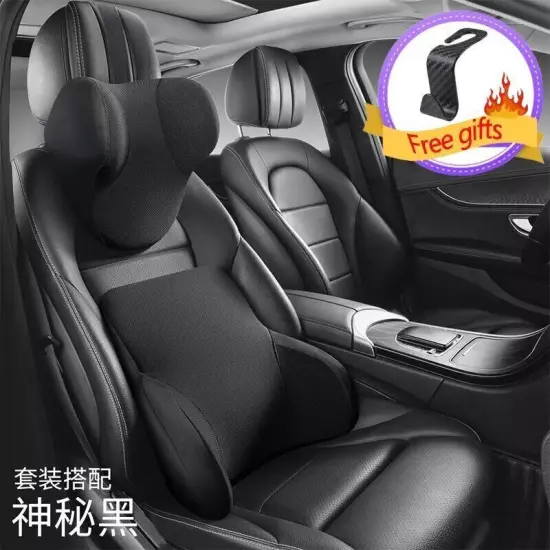 Neck Pillow Car Seat Pillow Support Auto Lumbar Cushion Car Headrest Support