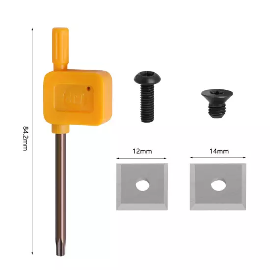 1/2" 12mm 8mm Slotting Spoilboard Surfacing Router Bit 4-Wing CNC Insert Cutter