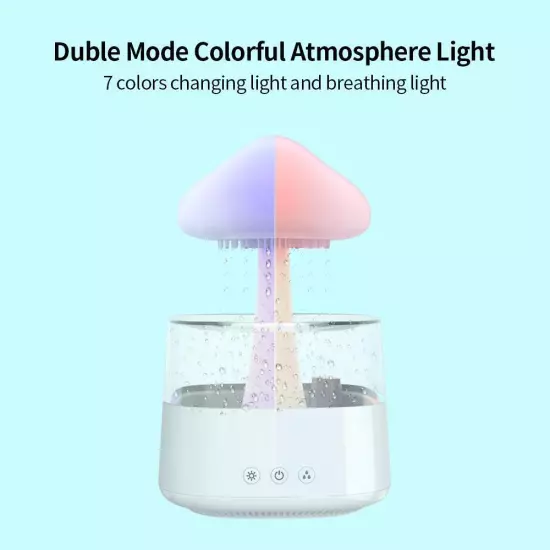 Humidification Colorful Lamp Relax Cloud Rain Diffuser Humidifier Raindrop