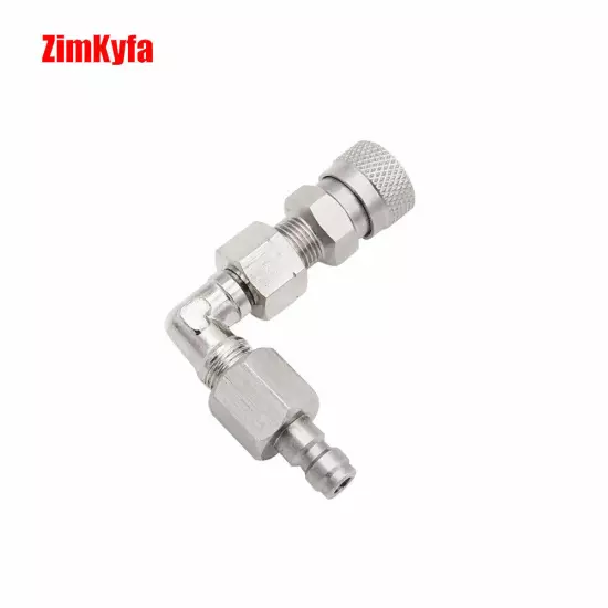 Air Hose Connector DIY 90° Swivel 8mm Quick Disconnect Release Fitting Adapter