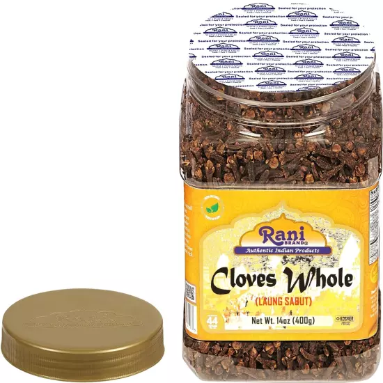 Rani Cloves Whole (Laung) 14oz (400g) Bulk PET Jar