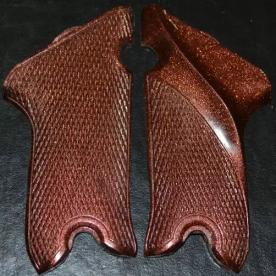 Erma-Werke KGP 69, Baby Luger Pistol grips antique copper plastic