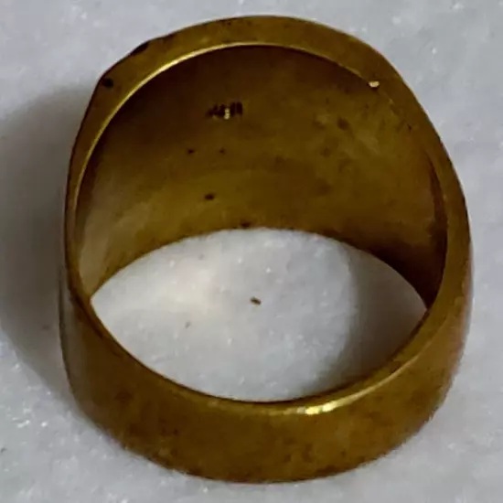 Mens - VTG - 18K GP - Heavy Ring - Size 10 1/2