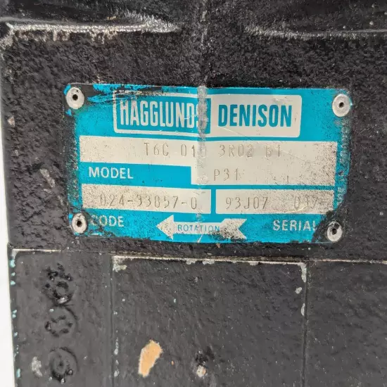 Hagglunds Denison T6C 010 3R02 B1 P31, 024-33857-0 pump, new old stock-Free Ship