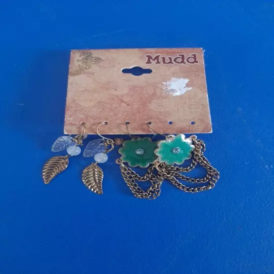 Super Lightweight Colorful Earrings, hook backs, brand new By MUDD