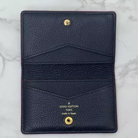 LOUIS VUITTON Multicult Card Case Navy Monogram Empreinte M67263