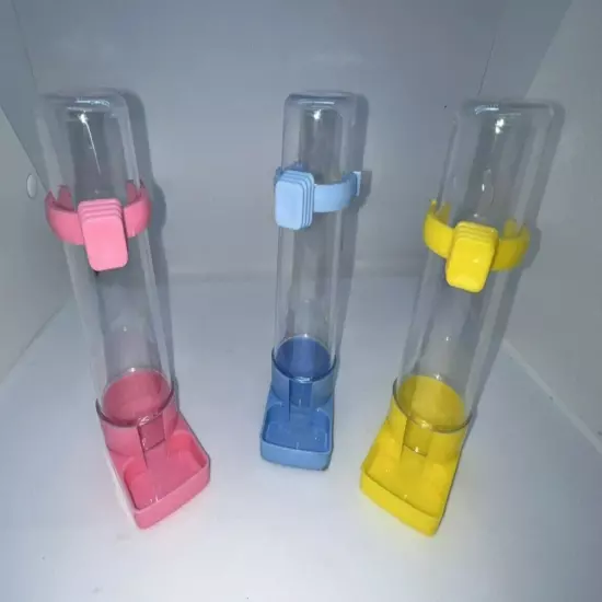 Bird Cage Water Food Dispensers Feeder Budgie Parakeet 4 oz 100 ml Set of 3