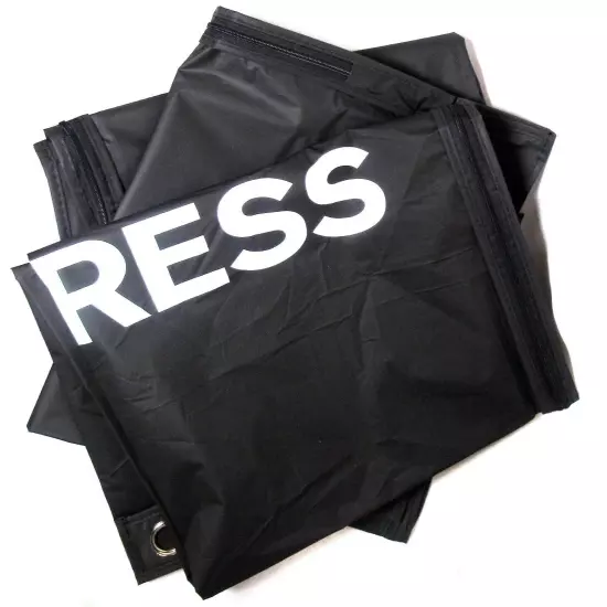 (LOT OF 3) EXPRESS GARMENT BAGS 24" x 42" Black Vinyl Shirts/Dresses/Suits NEW 