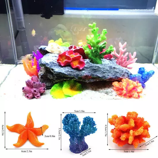 Artificial Aquarium Plants Decoration Fish Tank Water Plant Grass Ornament❥