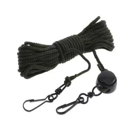 Hunters Specialties Adjustable 20' Olive Green Lift Cord Metal Clips Hoist Gear