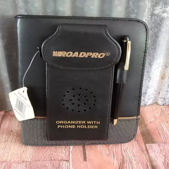 Vintage RoadPro Organizer With Phone Holder Black NWT