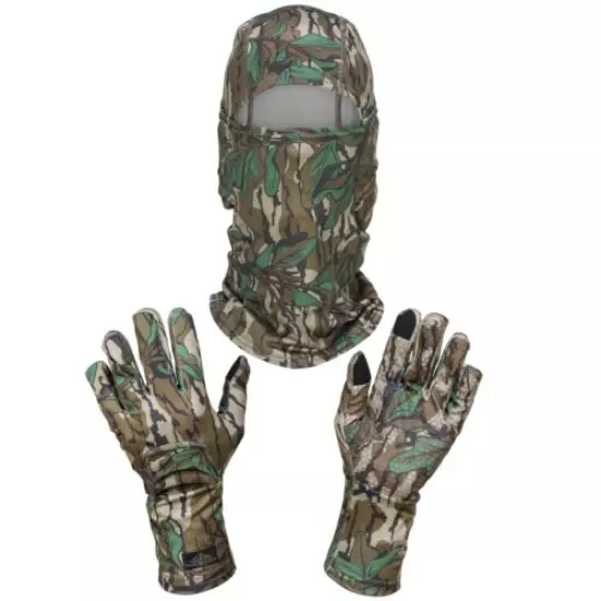 North Mountain Gear Mossy Oak Greenleaf Turkey Glove Call Pocket & Balaclava