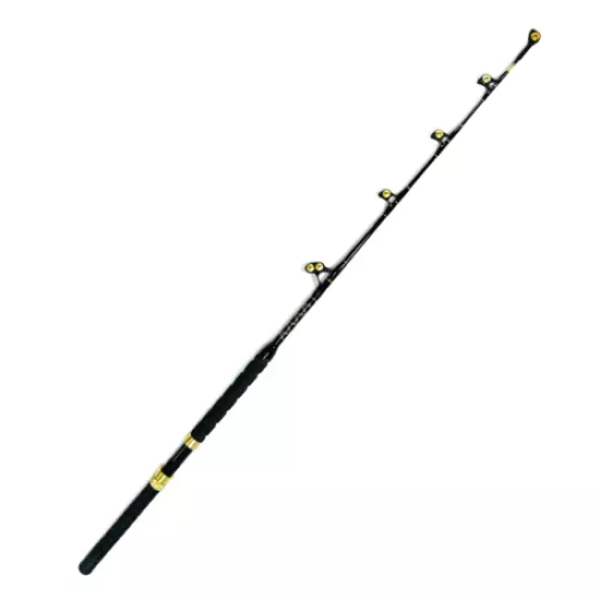 EatMyTackle Roller Guide Saltwater Fishing Rod | Blue Marlin Tournament Edition 