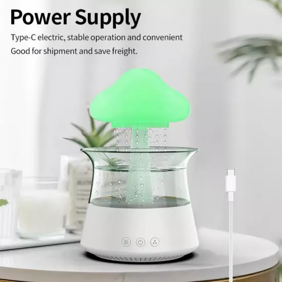 Humidification Colorful Lamp Relax Cloud Rain Diffuser Humidifier Raindrop