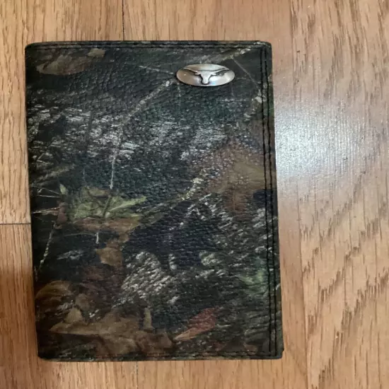 Texas longhorn offical logo wallet checbook camo nwt