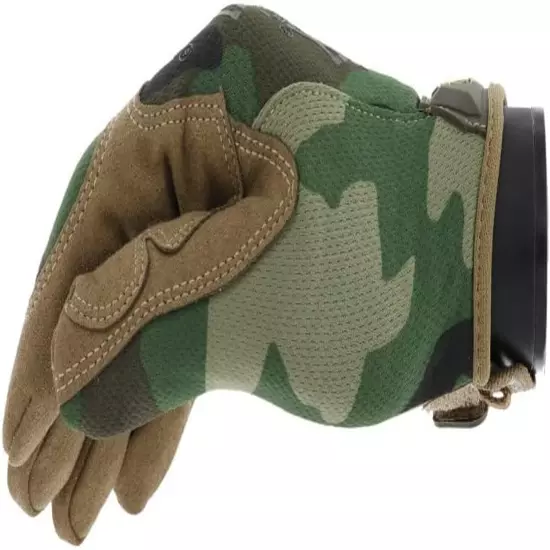 - Original Woodland Camo Tactical Gloves (Small, Camouflage)