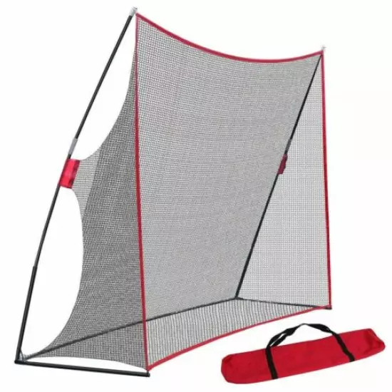 Professional Golf Hitting Net 10x7Ft Practice Net w/Carry Bag for Training Aids