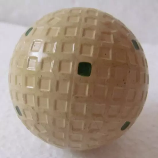 VINTAGE UNUSED REACH EAGLE SQUARE MESH BALL WITH MULTI MARKING CIRCA 193O'S 