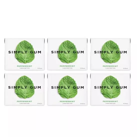 Simply Gum, Peppermint, 3 Box’s