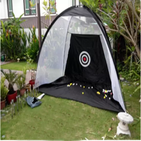 TECHTONGDA Outdoor Foldable Golf Practice Set Hitting Chipping Batting Net