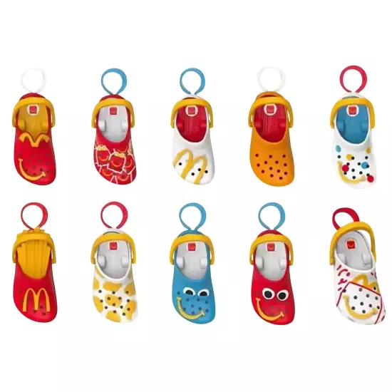 2024 McDonald's Mini Crocs Keychain Happy Meal Toys Completed Set 1 PCS Cute 