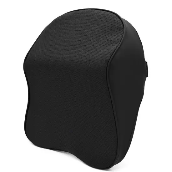 Leather Memory Foam Headrest Car Neck Pillow Support Rest Pillow Neck Support