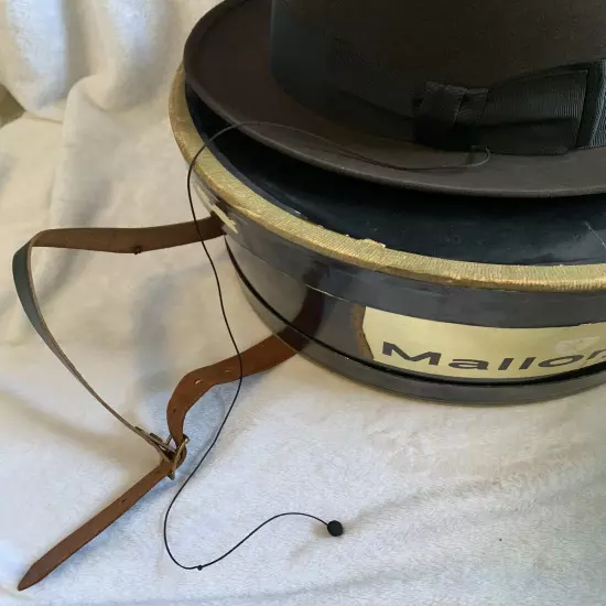 Vintage The New Yorker Brown Fedora Hat Size 7 1/8 w/Box