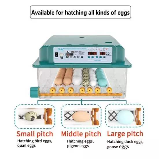 16 Eggs Incubator Digital Automatic Turner Hatcher Chicken Temperature Control