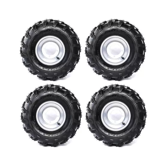 4 Pack 18x9.5-8 18x9.50-8 Wheel Tire Rim for Go Kart Golf Cart Trike Buggy Drift