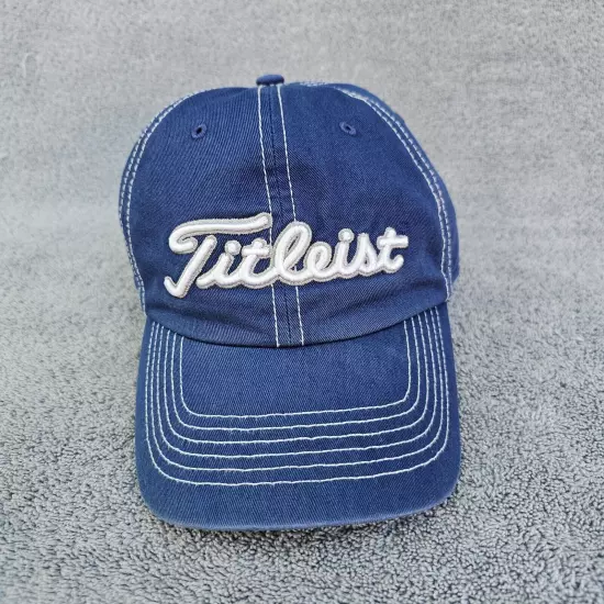 Drake University Titleist Hat Baseball Cap OSFM Golf Cap Blue Strapback 