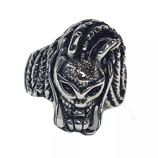 Stainless Steel Men’s Biker Style Ring Dragon Skull Size 9.5 - 16 Grams