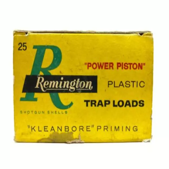 1960's Remington Trap Loads Power Piston 12 Ga EMPTY Ammo Box 5528-P