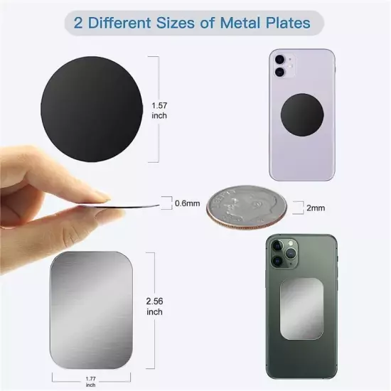 Thin Metal Plate Disk for Magnetic Car Phone Holder Iron Sheet Sticker Disk for 