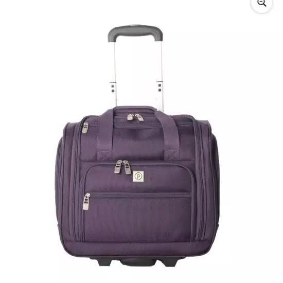 Protege, Arendale Soft Side 16” Under Seat Luggage,Purple lightweight and durabl