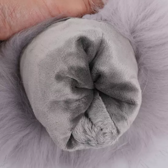 Women Genuine Lambskin Leather Gloves With Real Fox Fur Trim Cuff Winter Warm