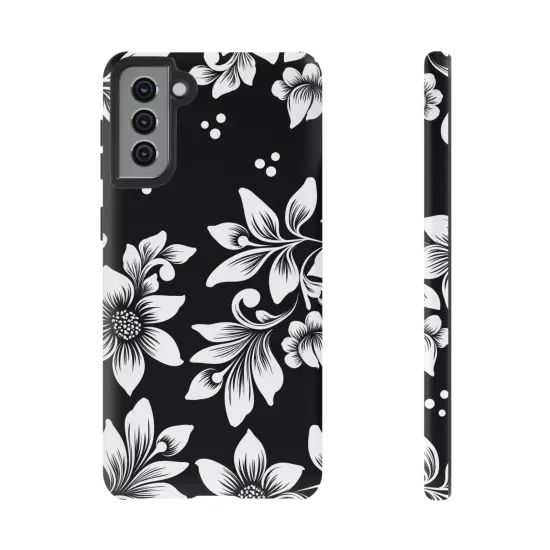 Black & White Floral Style - Tough Cases